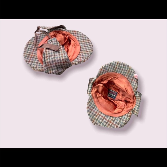 Vintage Hat Wool Plaid Men’s Sherlock Cap - Picture 7 of 9